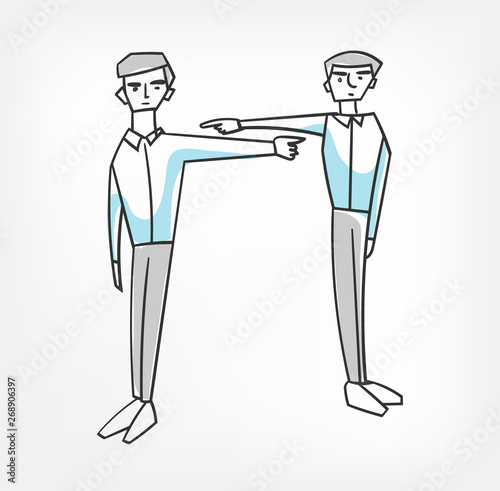 avoid responsibility irresponsibility shift the blame clip art