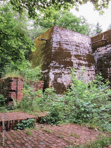 Wolf's Lair (Wolfsschanze, Wolfschanze, Wilczy Szaniec) - Adolf Hitler's first military headquarters in World War II, Gierloz near Ketrzyn, Poland. The largest object, Hitler's reinforced bunker photo