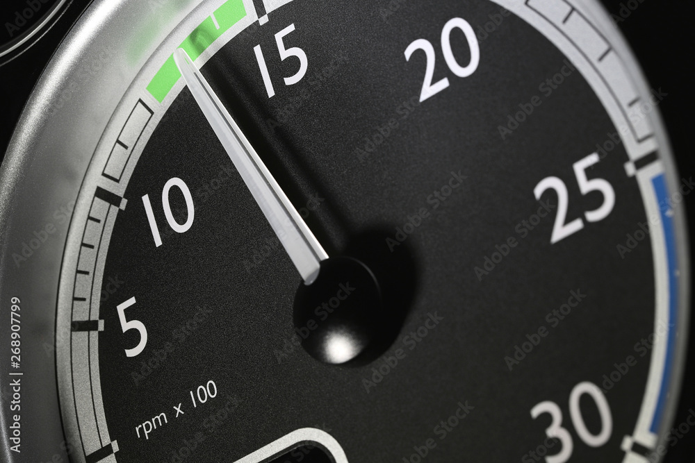 tachometer of a truck at economic mode of operation tachometer of a truck at economic mode of operation