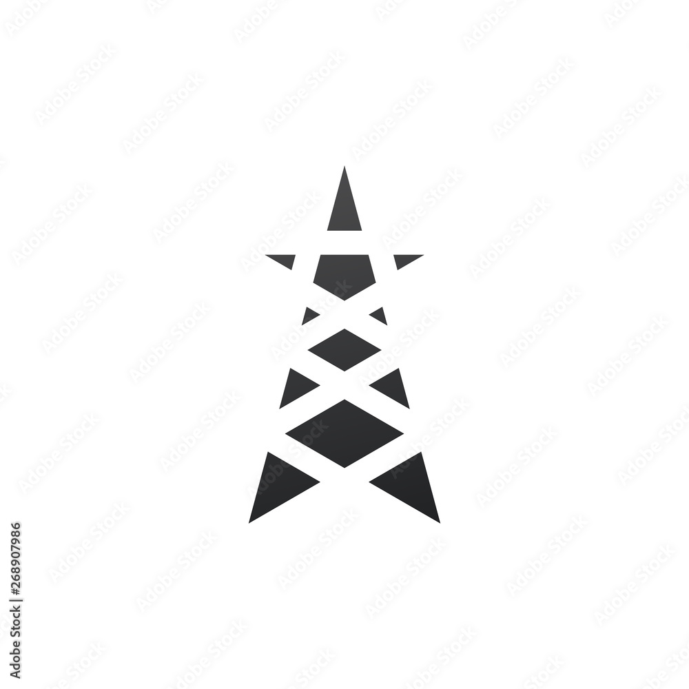Cell Phone Tower, electric tower pole. Vector illustration isolated on white background. Cell Phone Tower, electric tower pole. Vector illustration isolated on white background.