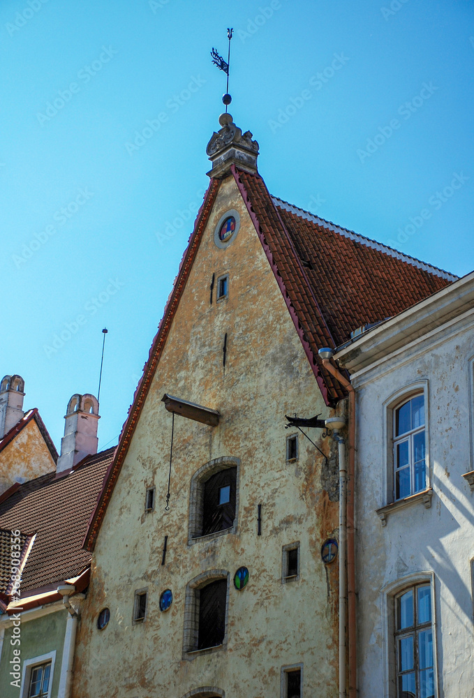 view to old town of tallinn in summertime view to old town of tallinn in summertime