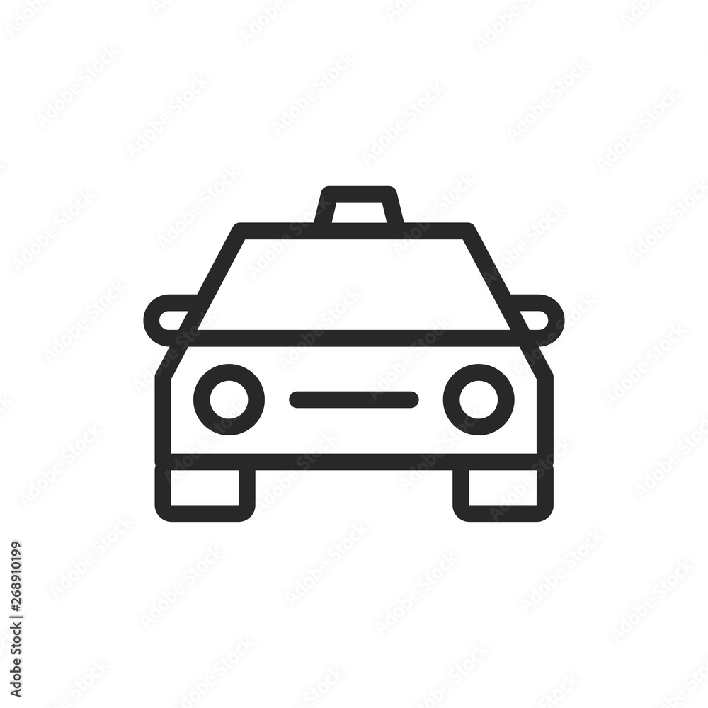 Taxi vector icon