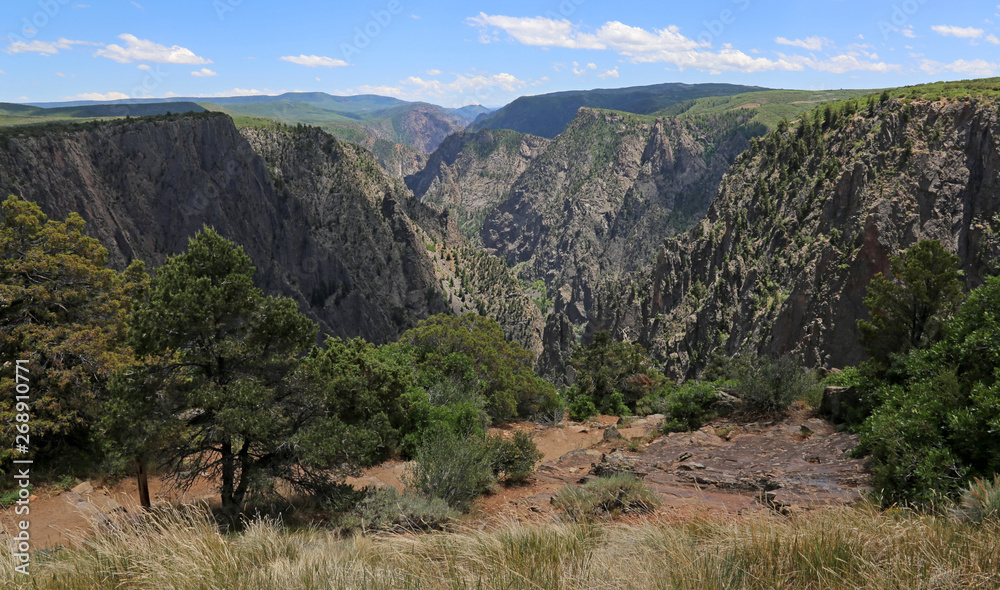 The gorge in Black Canyon of the Gunnison National Park, Colorado.