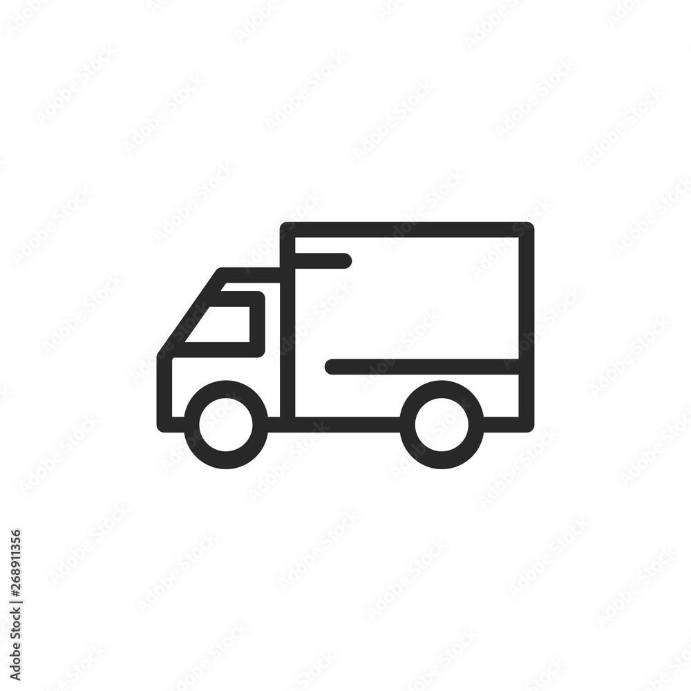 Delivery truck vector icon