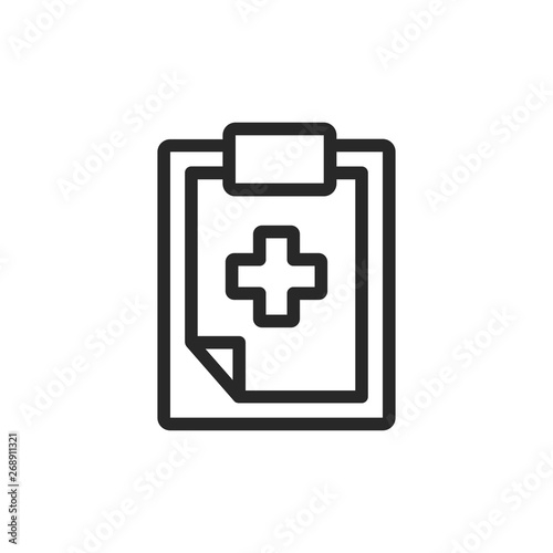 Medical history vector icon