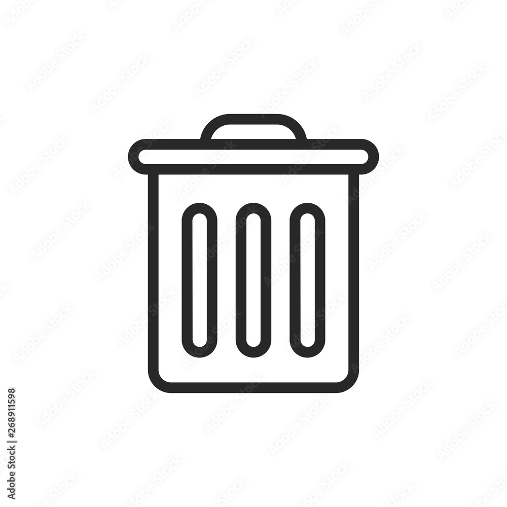 Trash can vector icon Trash can vector icon
