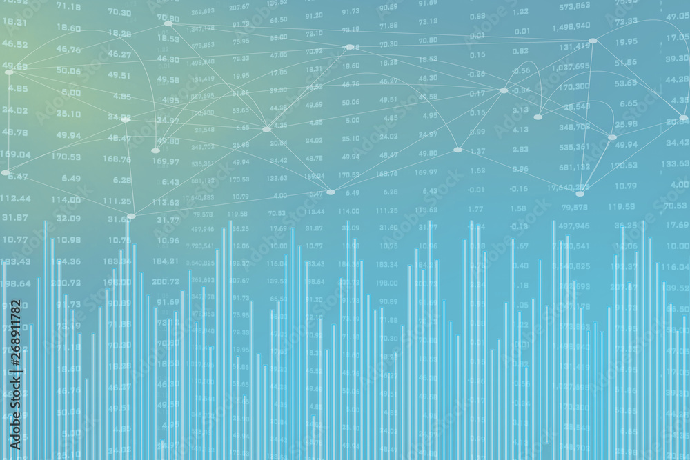 Double exposure of city, Stock market and graph on rows of coins for finance and banking , investments, trading, chart, Digital economy concept. Double exposure of city, Stock market and graph on rows of coins for finance and banking , investments, trading, chart, Digital economy concept.