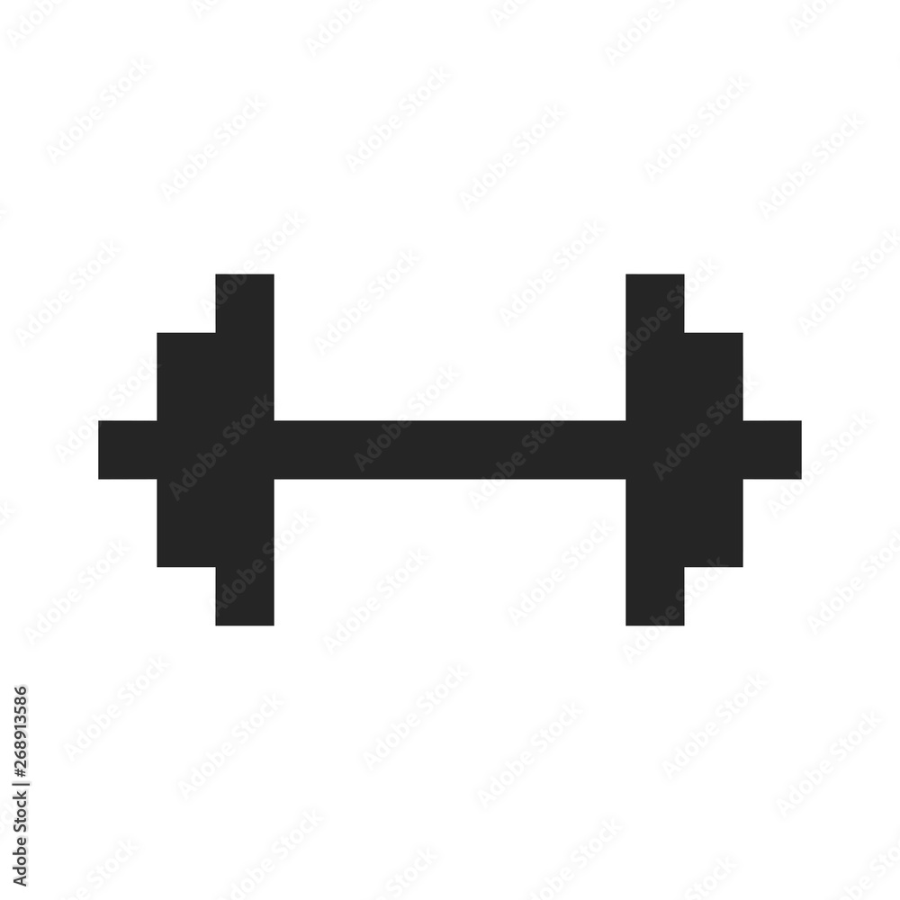 Fototapeta premium Dumbbell vector icon