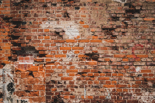brick wall background - old brick stone wall -