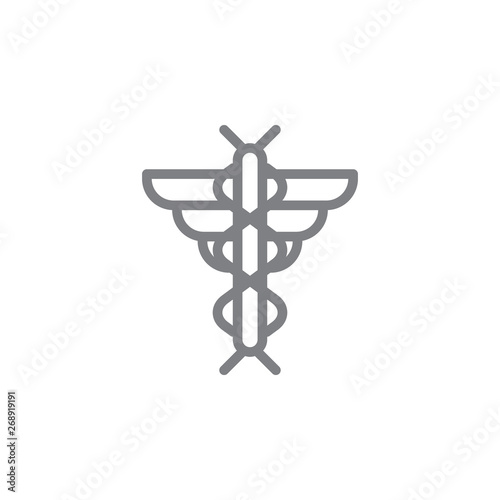 Hermes icon. Element of myphology icon. Thin line icon for website design and development, app development. Premium icon