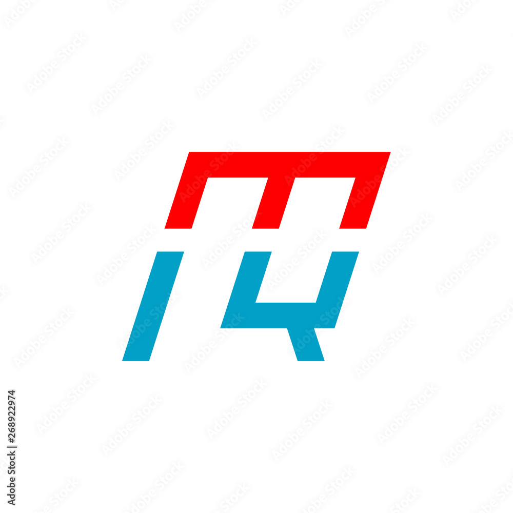 Letter MQ logo design vector Letter MQ logo design vector