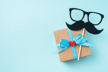 top view of fathers day concept with copy space