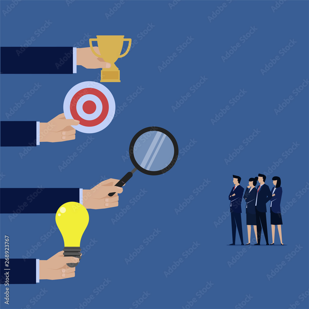 Business planning idea search target and trophy Business planning idea search target and trophy