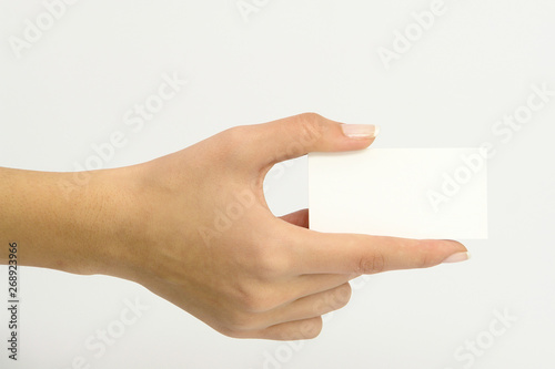 Women Hand Showing Card
