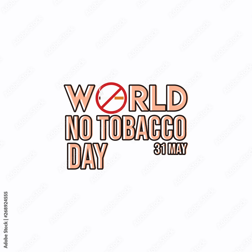 World No Tobacco Day Vector Template Design Illustration