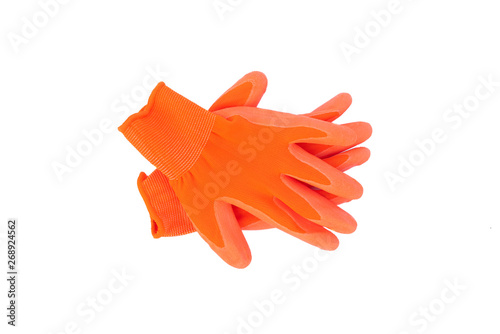 Garden gloves isolated on a white background.