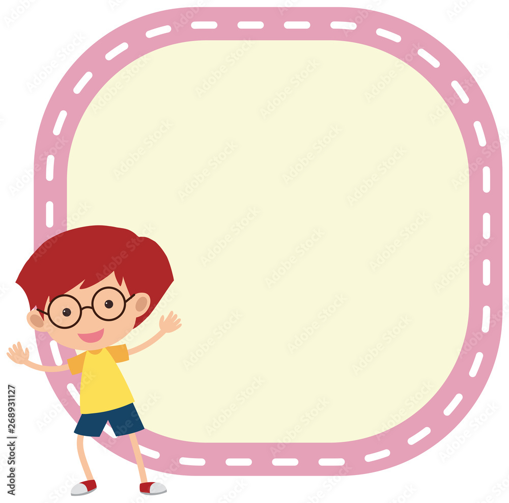 boy with background frame boy with background frame