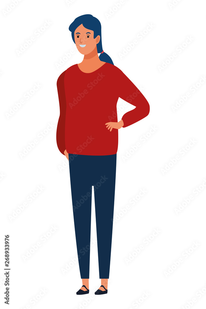 woman avatar cartoon character