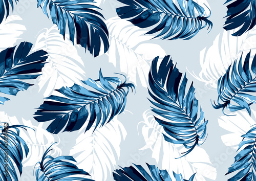  hand drawn natural leaves, textile fashion, abstract seamless pattern, vector illustration file.