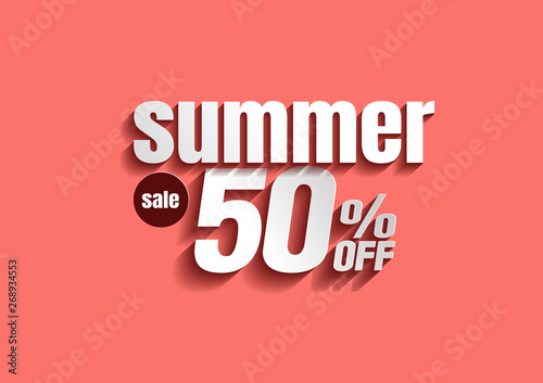 Summer Sale banner abstract background vector illustration. © kirkchai
