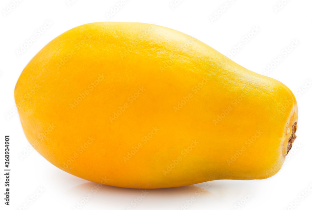 Fresh papaya on white background Fresh papaya on white background