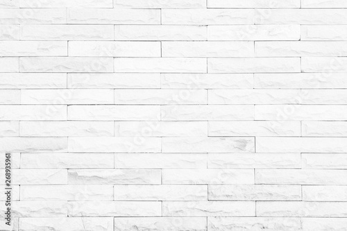 Wall white brick texture background.