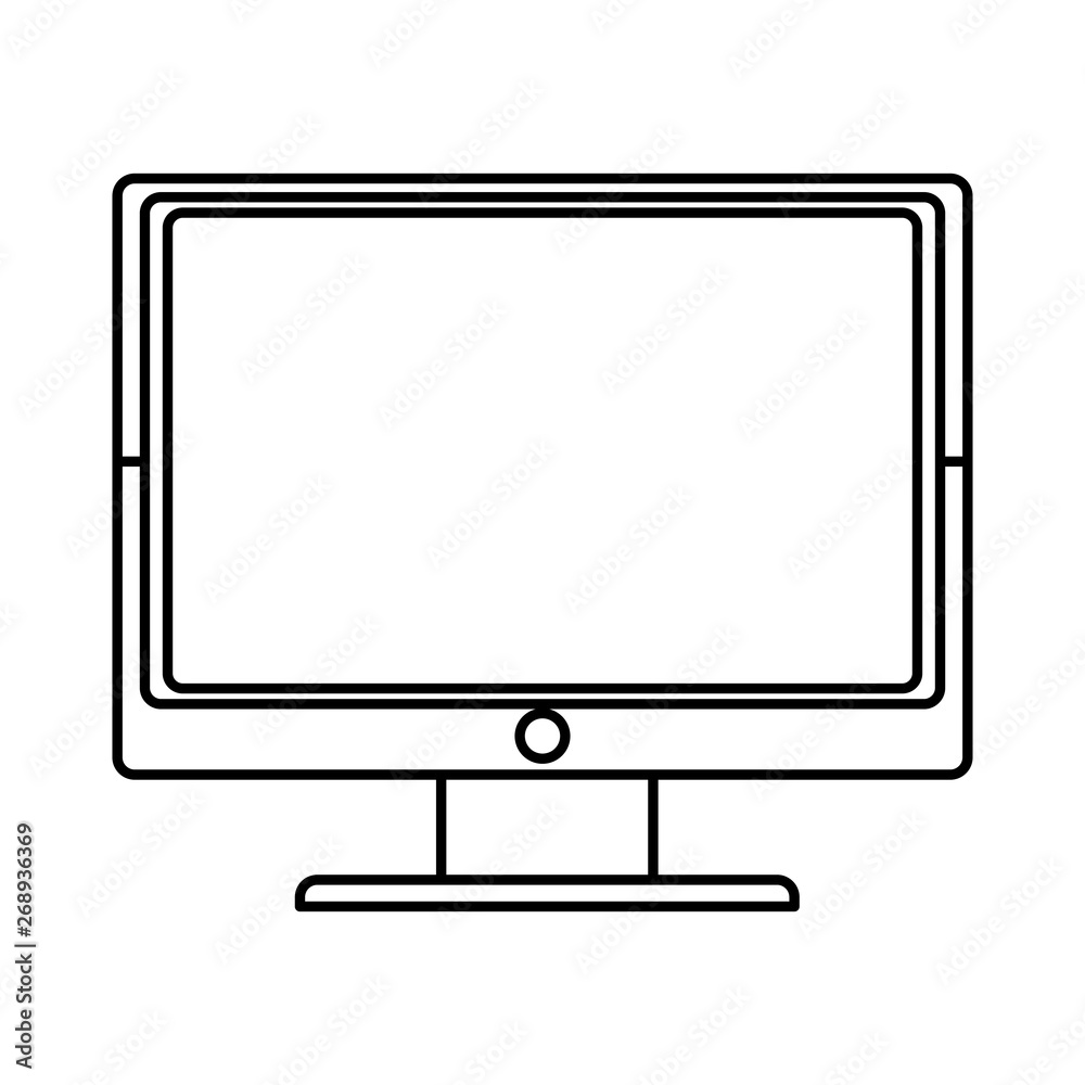 computer icon cartoon black and white computer icon cartoon black and white