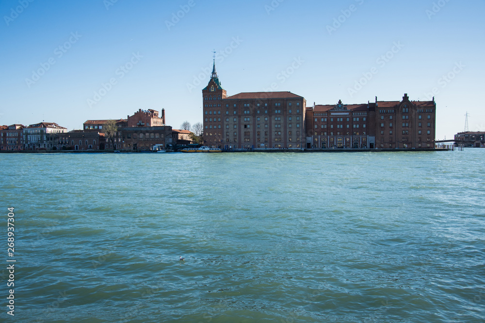 Navigation on the Grand Canal, Venice, Italy, March, 2019