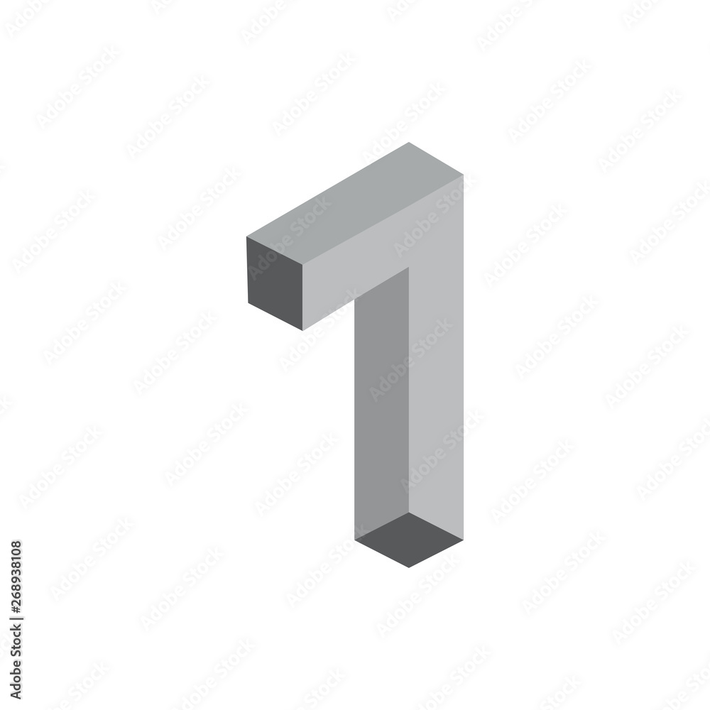 number one 3d logo vector number one 3d logo vector