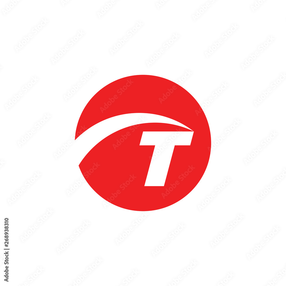 letter t movement fast design circle geometric logo vector letter t movement fast design circle geometric logo vector