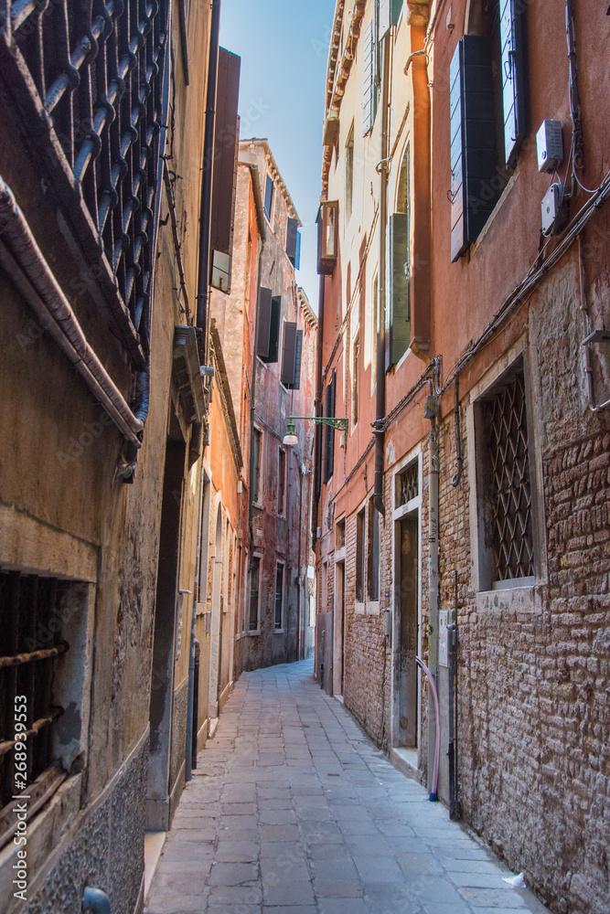 colored street in Italy,Venice,2019