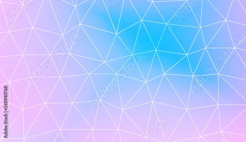 Triangular style. Modern design for you business, project. Vector illustration. Creative gradient color.