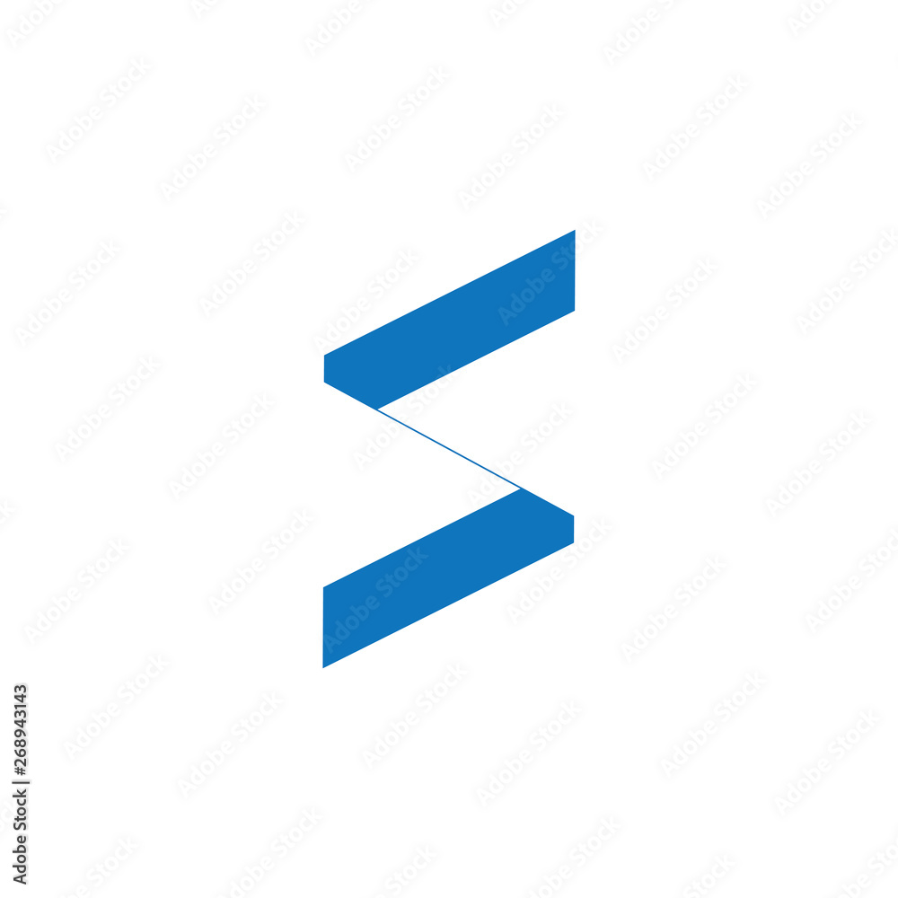 letter s simple geometric logo vector letter s simple geometric logo vector