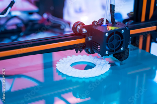 Three dimensional printing machine,3D printer. photo