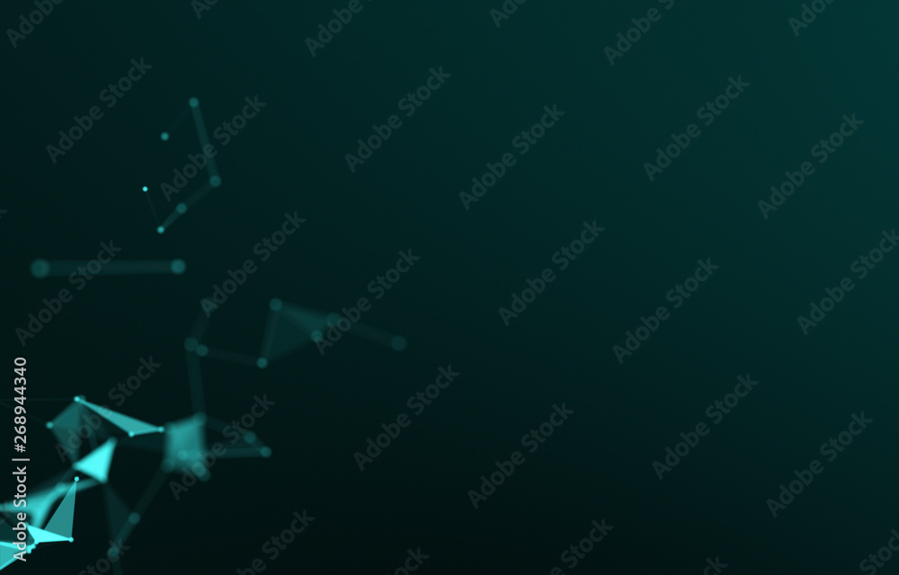Abstract polygonal space low poly dark background with connecting dots and lines.3D rendering Abstract polygonal space low poly dark background with connecting dots and lines.3D rendering