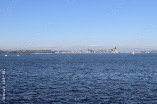 View of a big city from water © Lenar