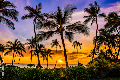Sunset at Ko Olina Resort on Oahu's West Side © shanemyersphoto