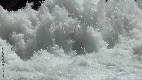 Gurgle water, flowing in irrigation channel
