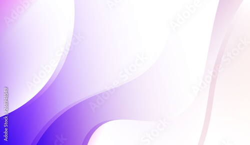 Template Background With Wave Geometric Shape. For Your Design Wallpaper, Presentation, Banner, Flyer, Cover Page, Landing Page. Colorful Vector Illustration