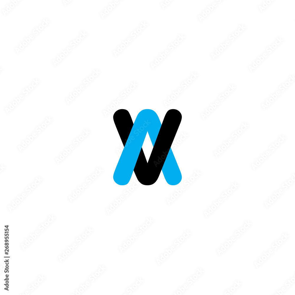 initial letter av logo vector