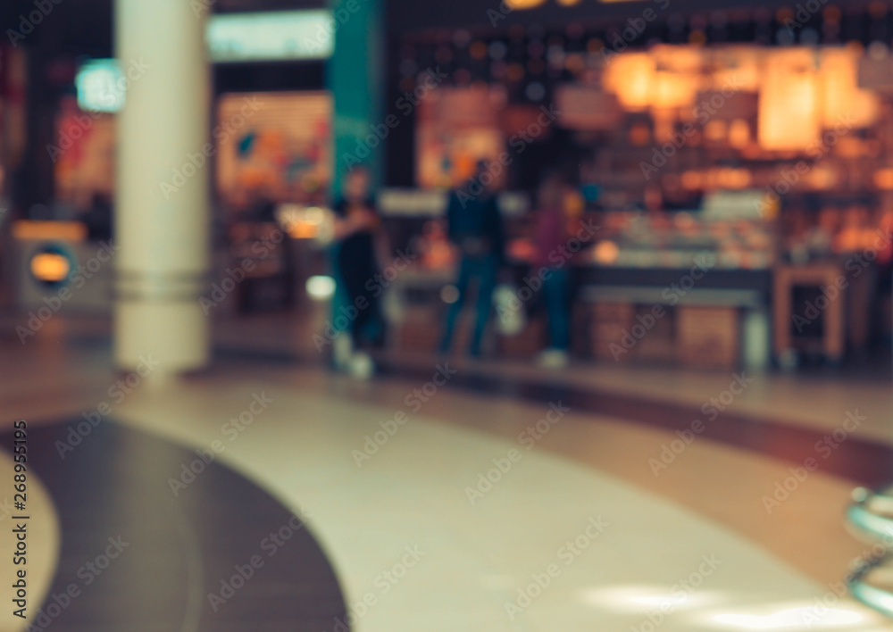 Obraz premium zamazany widok kawiarni