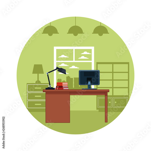 computer desk icon