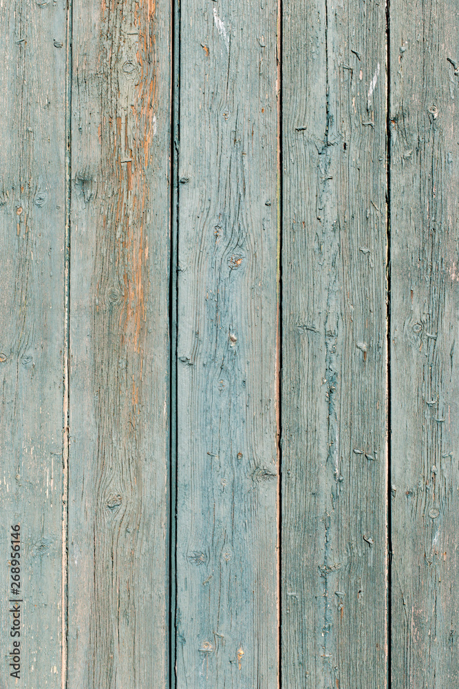 Naklejka premium Deski drewniane pastelowe mięty zielone, vintage teksturowanej tło