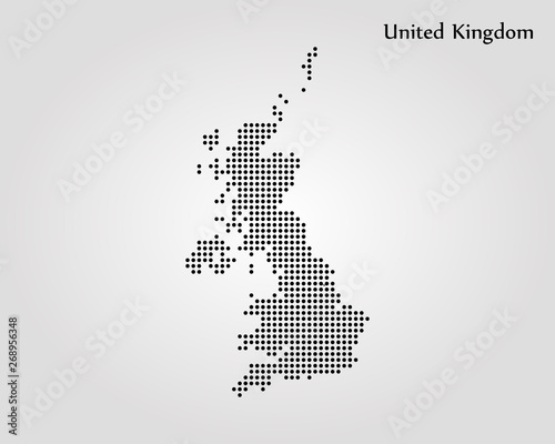Map of United Kingdom. Vector illustration. World map