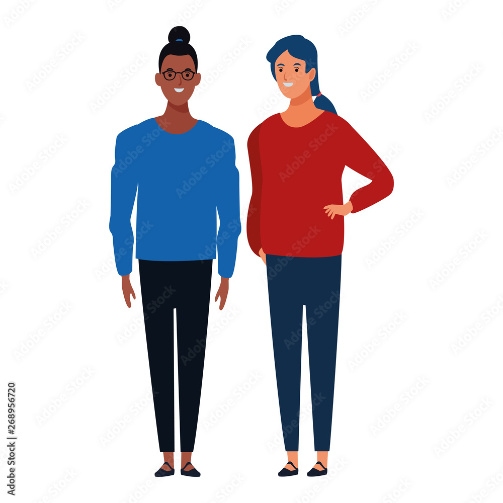 women avatar cartoon character