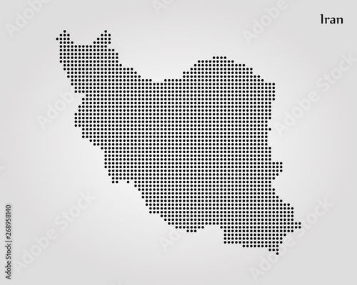 Map of Islamic Republic of Iran. Vector illustration. World map