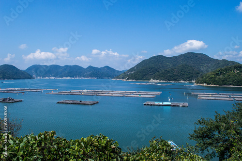 【岡山県】牡蠣の養殖いかだ / 【Okayama】Raft for cultivating oysters 