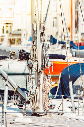 Recreational yacht detail