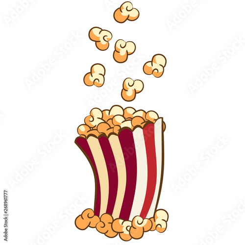popcorn vector graphic clipart design