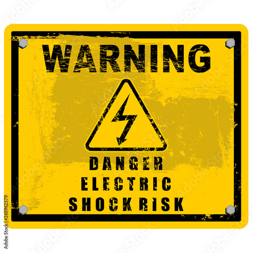 danger electic shock risk